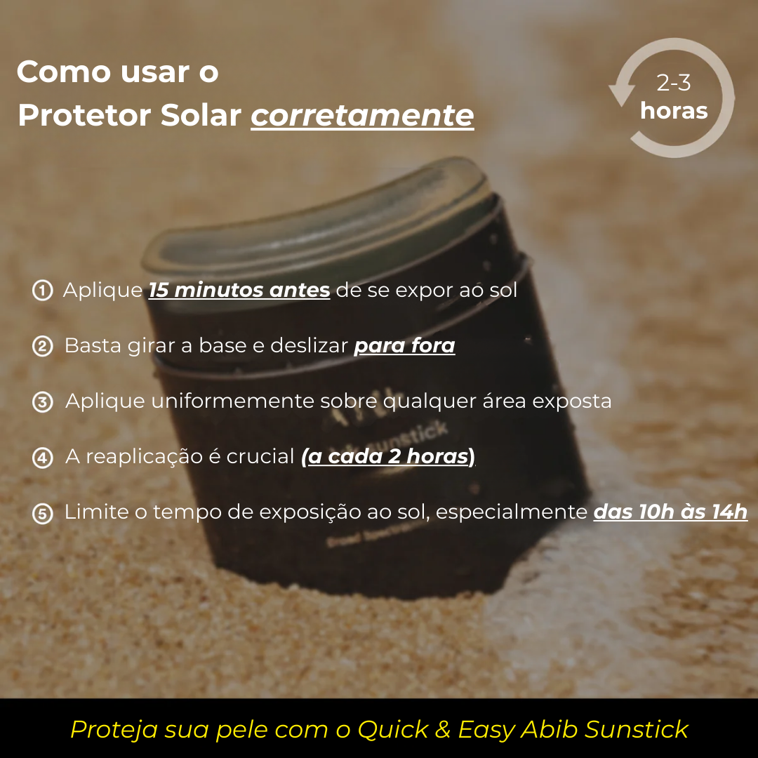 Barra de proteção solar Quick Sunstick