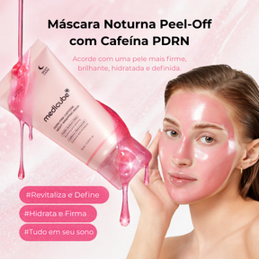 Máscara Noturna PDRN Cafeína Rosa – Hidratação e Firmeza